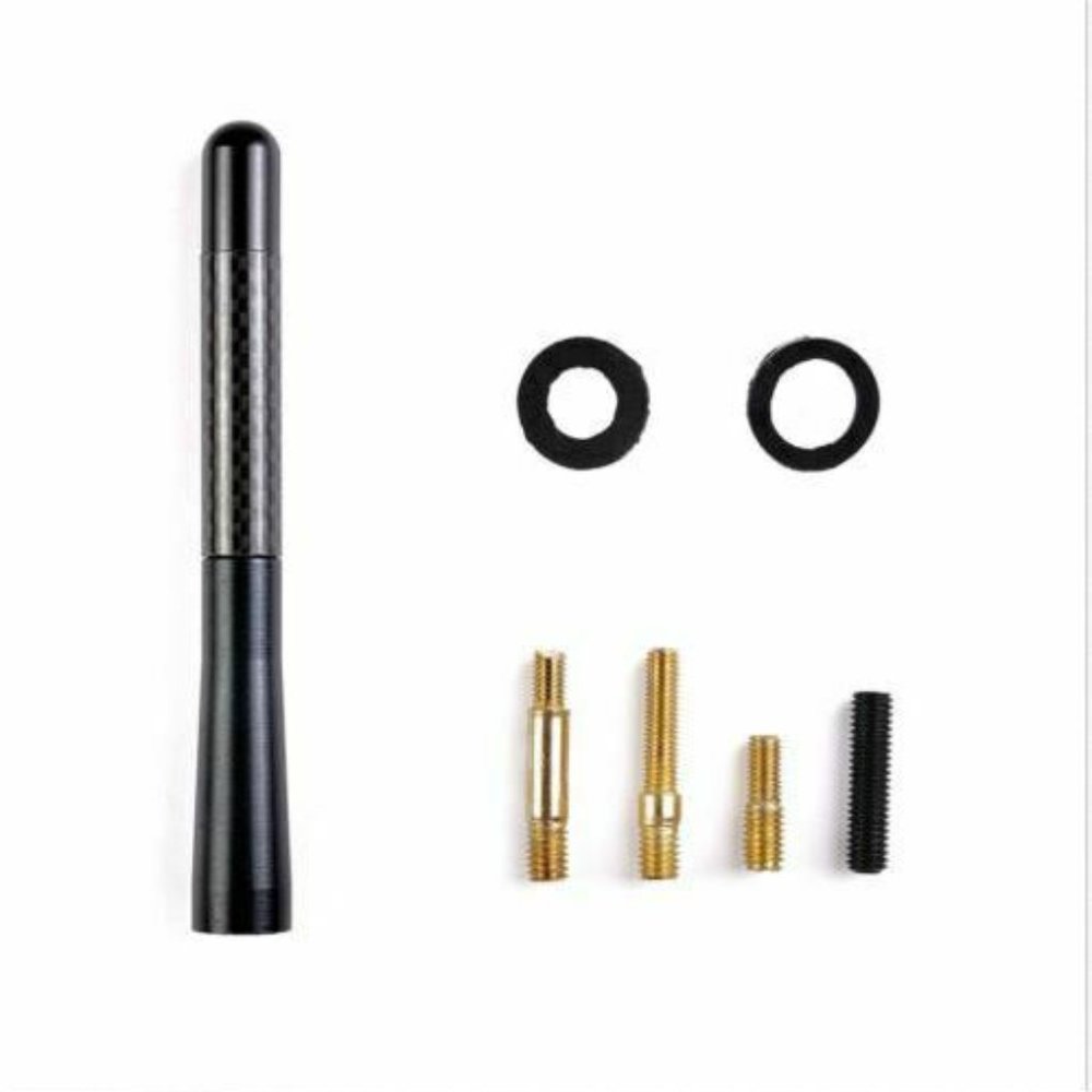4.7" Car/Truck Aluminum Alloy Carbon Fiber FM AM Radio Antenna